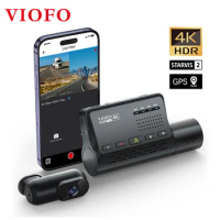 VIOFO A139 Pro 4K HDR Dash Cam STARVIS 2 Sensor, Front and Rear Car Camera Ultra HD 4K+1080P Super Night Vision,5GHz WiFi GPS