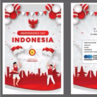 LOGAM MULIA LOVE GOLD 0,001 GRAM GIFT SERIES HUT RI ANGKAT BENDERA UNTUK KEMERDEKAAN INDONESIA