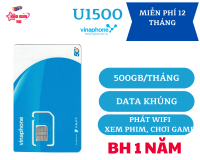 [ ĐỘC QUYỀN ] SIM 5G VINAPHONE U1500 500GB/THÁNG - SIM 1 NĂM - PHÁT WIFI - CHƠI GAME SIÊU KHOẺ