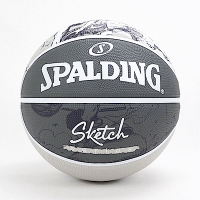Spalding [SPA84382] 籃球 7號 橡膠 耐磨 防滑 室外 柏油 水泥 斯伯丁 素描 原石黑