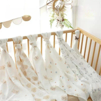 Selimut pembalut kapas tulen untuk bayi baru lahir, ba, penutup kereta sorong BA, selimut nursling,