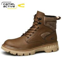 Camel Active Men Boots Autumn Winter New Fashion Shoes Man Outdoor Comfy Classic Male Shoes Durable Outsole Men Casual Boots