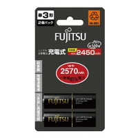 FUJITSU 富士通 3號 2570mAh 充電電池 2入 / 卡