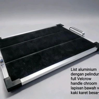 flat board list aluminium bisa custom ukuran dan model hitam