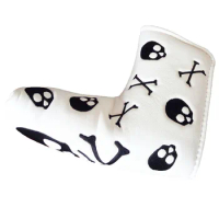 Golf Skull Headcover Skull Design Putter Cover Blade Head Cover for Scotty Cameron Taylormade Odyssey