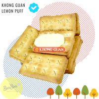 KHONG GUAN LEMON BISCUITS WAFFER CRACKER PUFF / BISKUIT LEMON 40 PCS