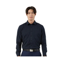【Blue River 藍河】男裝 黑色長袖襯衫-魅力風格造型(日本設計 舒適穿搭)