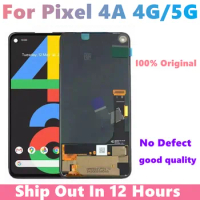 New 100% Super AMOLED Original For Google Pixel 4A LCD Display Screen Touch Digitized Assembly Replacement For Google Pixel