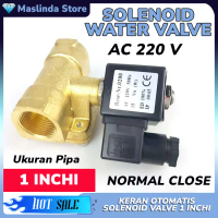 Selenoid Water Elektrik Valve Keran Otomatis Aliran Air Gas dan Oli