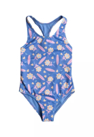Roxy Girls 2-7 Lorem Racerback One-Piece Swimsuit - Ultramarine Lorem