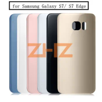 For SAMSUNG Galaxy S7 G930F/S7 EDGE G935F Back Battery Cover Door Rear Glass Housing Case For SAMSUNG S7 Edge Battery Cover