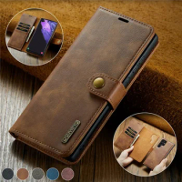 For Samsung Galaxy S24 Ultra 5G 2in1 Detachable Magnetic Leather Flip Case For Galaxy S21 FE S22 20 S 10 S9 Plus Note 20 Cover