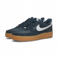 NIKE 休閒鞋 AF1 AIR FORCE 1 07 藍色 麂皮 膠底 男 FQ8714-400