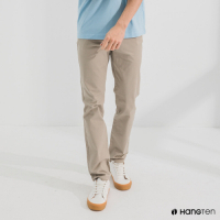 Hang Ten-男裝-經典款-SLIM FIT修身五袋款長褲-卡其色
