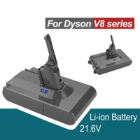21.6V 9800mAh Original Rechargable Battery for Dyson V8 Fluffy V8 Absolute V8 Handheld Vacuum Cleaner Replacement Li-ion Battery