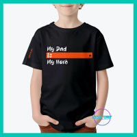Outplay Kaos Anak Distro Clothing Bahan Katun 24s Keren Simple Terbaru Fashion My Dad is My Hero
