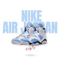 【NIKE 耐吉】ir Jordan 6 University Blue 大學藍 高筒 男鞋 藍色 北卡藍 AJ6(CT8529-410)
