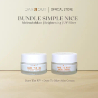 DAREOUT Bundle Dare Simple Nice - Dare The UV dan Dare To Nice Skin Cream | Ceramide, Pentavitin, Ni