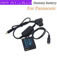 BLG10 BLE9 Dummy Battery DMW-DCC11 DC Coupler D-tap Adapter Cable for Panasonic DMC-GF6 GF5 GF3 GX7 GX9 GX85 TZ100 ZS110 Camera