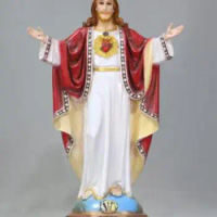 Highly 50cm Jesus Mary saint lud the virgin of no original sin Mary Joseph with virgin Figure Statue art Sculpture Crafts