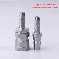 2PCS Pneumatic Fitting Euro Type SH20 PH20 Gandingan Penyambung Gandingan Pantas untuk Aksesori Pema