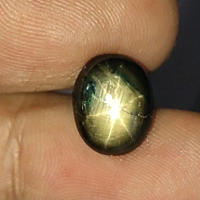 Natural Black Sapphire Bangsing Thailand 7 ct