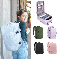 【E7SHOP】大容量多功能行李背包(登機背包 商務後背包 出差包 筆電包 雙肩包 後背包 行李包 旅遊背包)