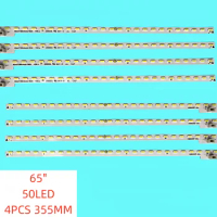 4pcs/set NEW LED Backlight Strip For Hisense 65"TV LED65K3500 LED65K5500U RSAG7.820.6416 HE650HF-B51 50LED 355MM