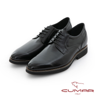 【CUMAR】商務菁英 俐落簡約輕量大底紳士鞋-黑