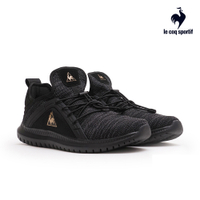法國公雞牌透氣網布針織運動鞋 LWO73209 女款 黑色