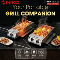 Niko Kompor Panggang 1 & 2 Tungku KGR 1B / KGR 2B Kompor Grill BBQ Portable KGR 1B SINGLE BURNER
