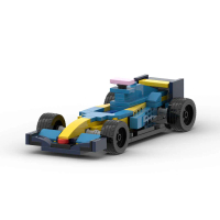 Kompatibel dengan LEGO MOC 63660 Renault R25 Blok Bangunan Kereta Lumba F1 Mainan Model Hadiah Papar