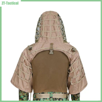 Army Sniper Coat Viper Hood Tactical Combat Sniper Suit Ghillie Suit Hood for Airsoft Paintball CP Multicam, Cotton