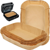 กระดาษรองหม้อทอดอากาศ BYKITCHEN สำหรับ Ninja FG551/DG551/IG651 Foodi Smart XL Indoor Grill, ชุด 100 