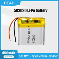 503030 500mAh 3.7V Lithium Polymer Rechargeable Battery For MP3 MP4 GPS Smart Watch LED Light Bluetooth Headset Speaker Massager