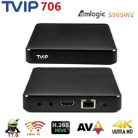 5pcs TVIP S-Box v.706 2GB 8GB 4K Ultra HD IPTV box Android 11.0 TV BOX Amlogic S905W2 2.4/5G WiFi Better ThanTVIP 705 605 SE