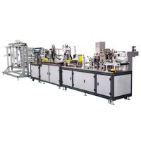 YUGONG High Speed Automatic Servo 3ply Nonwovens 1+1 Disposable Dust Face Mask Making Machine