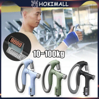 100KG Premium Adjustable Hand Grip Exerciser Tampilan Digital Elektronik Alat Olahraga Tangan