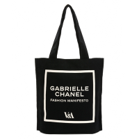 CHANEL V&amp;A Gabrielle Chanel 托特包(V&amp;A聯名款)－黑