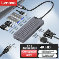 Lenovo Type-C Docking USB-C To HDMI VGA Lightning 3/4 Docking Converter 4K Projection Screen Adapter Spliter General Purpose