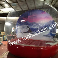 2020 New arrvail Christmas Inflatable Snow Globe for Decoration, Snow Globe for Photography with new winter theme