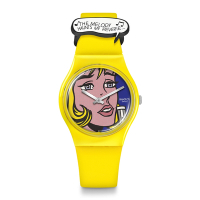 Swatch 藝術之旅系列 李奇登斯坦-女孩 MOMA當代藝術館畫作 原創系列手錶 (34mm) 男錶 女錶