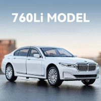 1:24 Diecast BMW 760 Li THE7 Koleksi Miniatur Pajangan Model Mobil Mewah Luxury Realistic Pullback C