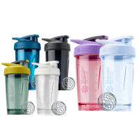 【Blender Bottle】2入組_〈Strada Tritan〉按壓防漏搖搖杯710ml 美國原裝進口(BlenderBottle/運動水壺)