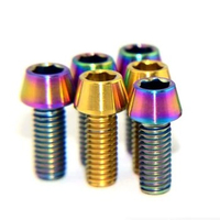 m5 m6 m8 m10 Conical Head Titanium Screw ,Titanium Hex Socket Head Cap Screw , gr5 Titanium Bolt,E011