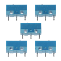 Suis Mikro Huano, 5pcs, 20 Juta Klik, Suis Mikro Tetikus Permainan, 3Pin, Putih