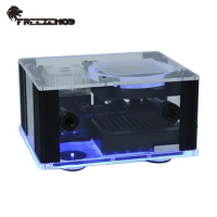 FREEZEMOD External AIO Water Cooling Integrated Intelligent Tank RGB For PC Notebook Mobile phone Temperature Display BOX-12YT