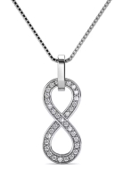 Her Jewellery Infinity Eight Pendant WG - Kalung Crystal Swarovski by Her Jewellery