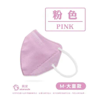 興安 兒童3D立體口罩-粉色 大童/中童 50入/1盒
