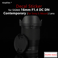 Sigma 16mm f/1.4 / 16 1.4 Lens Protective Film for Sigma 16mm F1.4 DC DN Lens for Sony E Mount Protector Cover Film Sticker